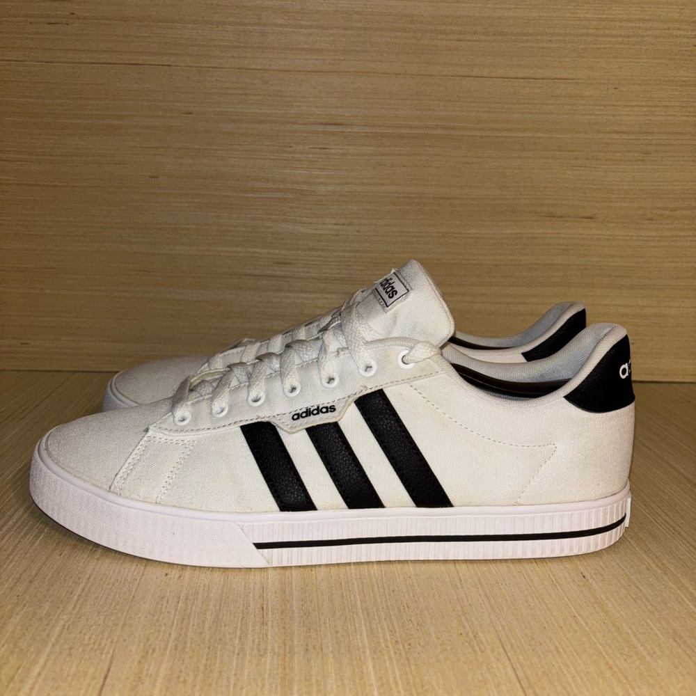 Sold!!!Adidas Daily 3.0 White & Black Sneakers